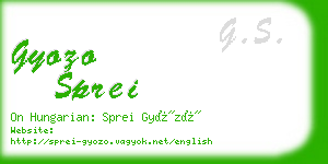 gyozo sprei business card